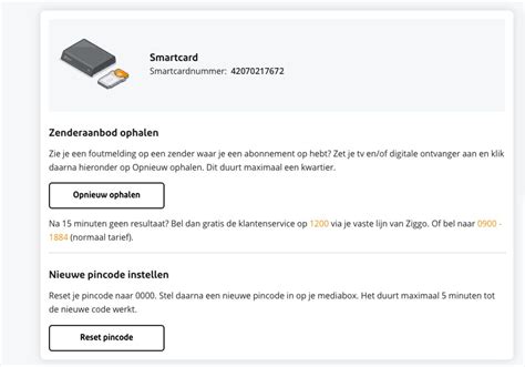 smart card ziggo verlopen|Smartcardproblemen oplossen .